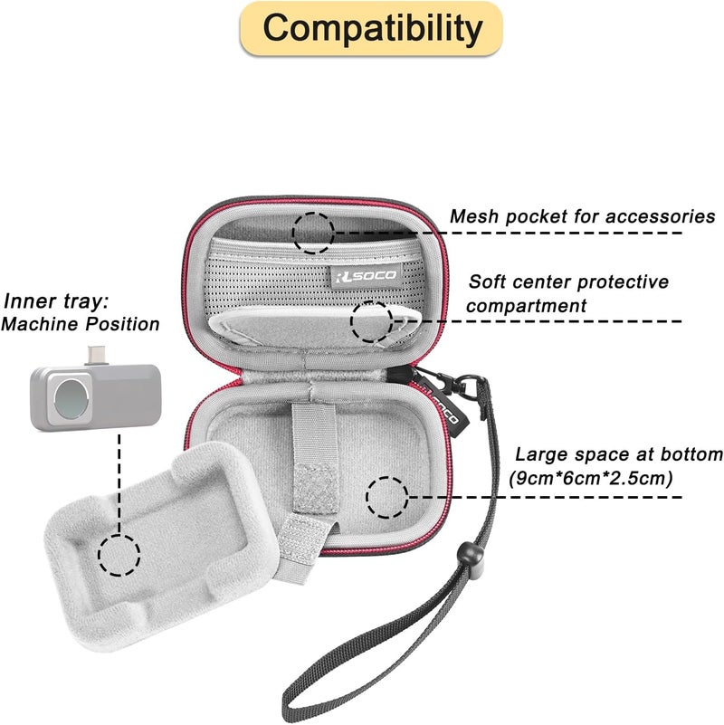 RLSOCO Hard Case for FLIR One Gen 3/One Pro/Pro LT & TOPDON TC002C DUO/TC001/TC002C/TC002/TC001 Plus & Fluke TC01A/TC01B/TC01C Thermal Imaging Camera (Case Only) - Image 3